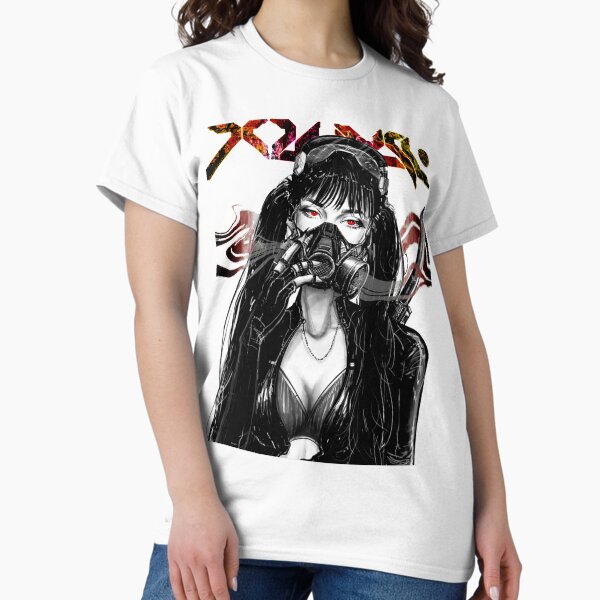 Item preview, Japanese Cyberpunk Gas Mask Vaporwave Urban Futurist Style Girl designed and sold by OWLvision33.