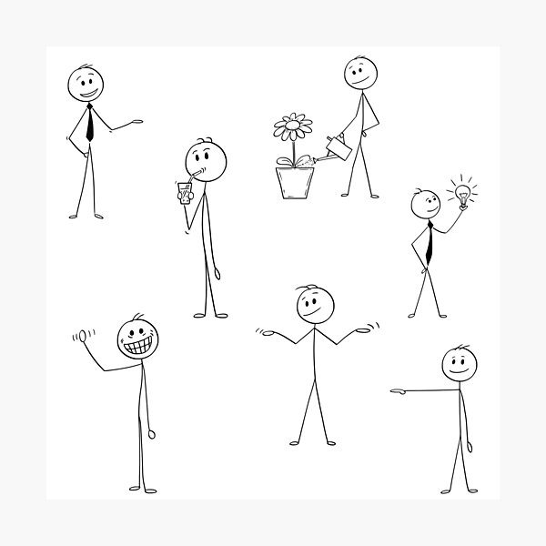 Stick Figure Meme Photographic Prints for Sale