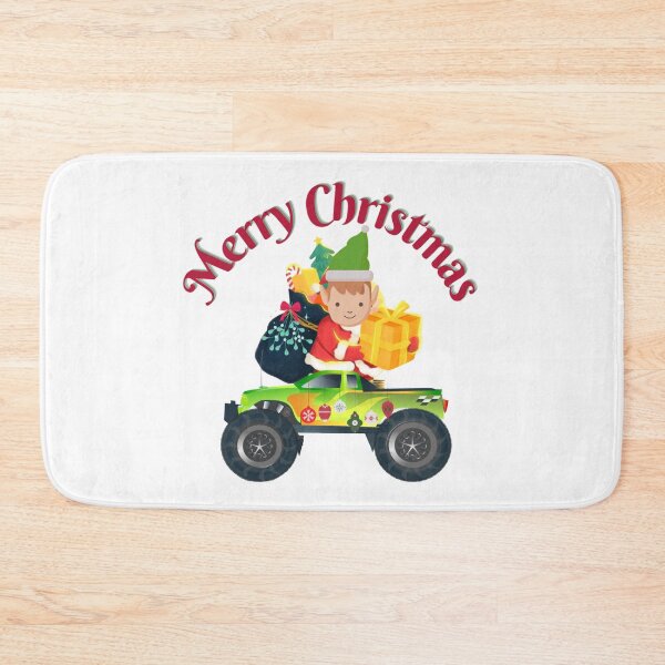 Item preview, Christmas Elf riding monster truck funny quote designed and sold by Simi2020.