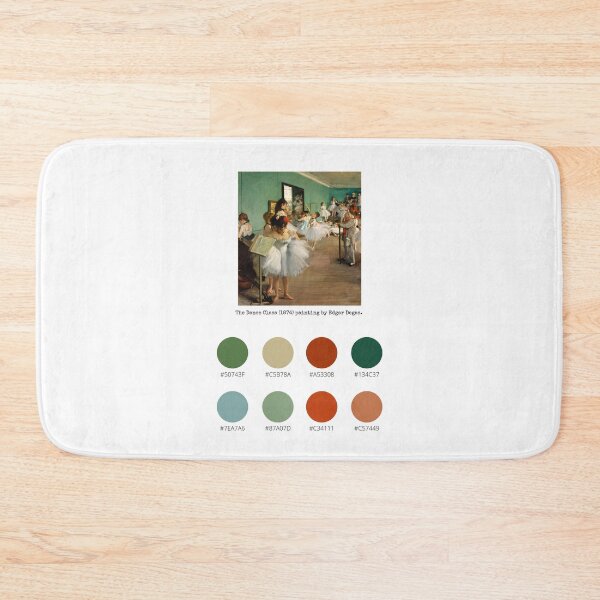 Item preview, Colour Palette of The Dance Class (1874) painting by Edgar Degas.  designed and sold by CoffeewithAnh.