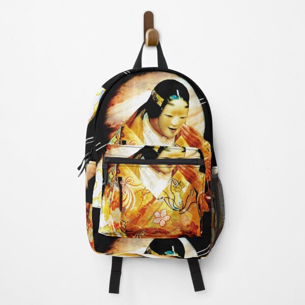 Item preview, Rare Japanese Noh Mask Saturn Planet Kaonashi Kimono Kabuki designed and sold by Seruni Artworks.