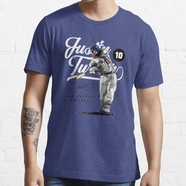 Men's Los Angeles Dodgers Justin Turner Nike Royal Name & Number T