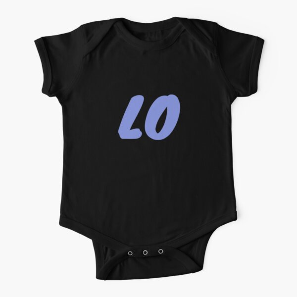 LOVE T-shirts and Apparel - Blue and Black Short Sleeve Baby One-Piece
