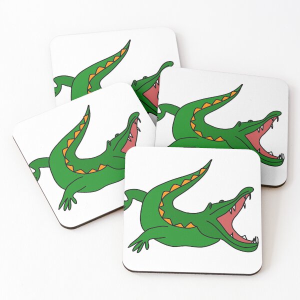 Item preview, illustration green crocodile designed and sold by malliara.