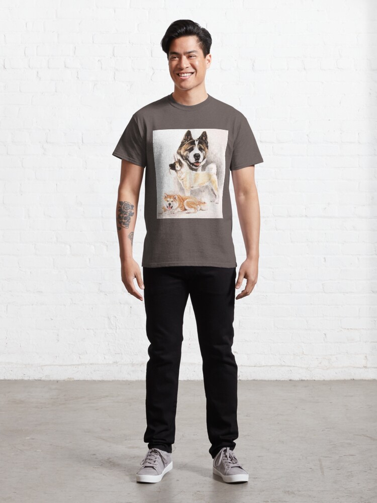 Alternate view of Akita Collage Classic T-Shirt