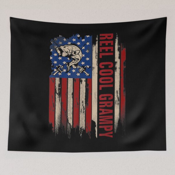 Item preview,  Reel Cool Grampy American Flag Fishing Fish Gift designed and sold by dominique235.