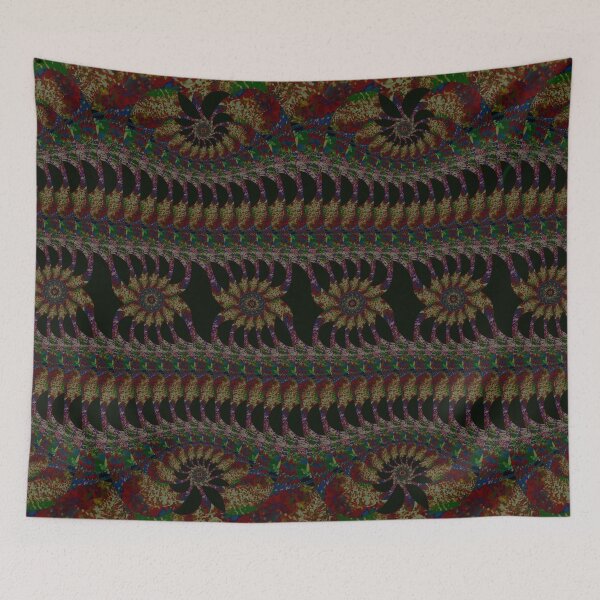Item preview, 'Chardin'- ( Burgundy Lounge)  Psychedelic ornamental design pattern by The Raumier designed and sold by N-W-T-S-I-O.