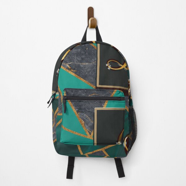 Item preview, Emerald Green Marble Mosaic Gold Monogram L designed and sold by antarte99.