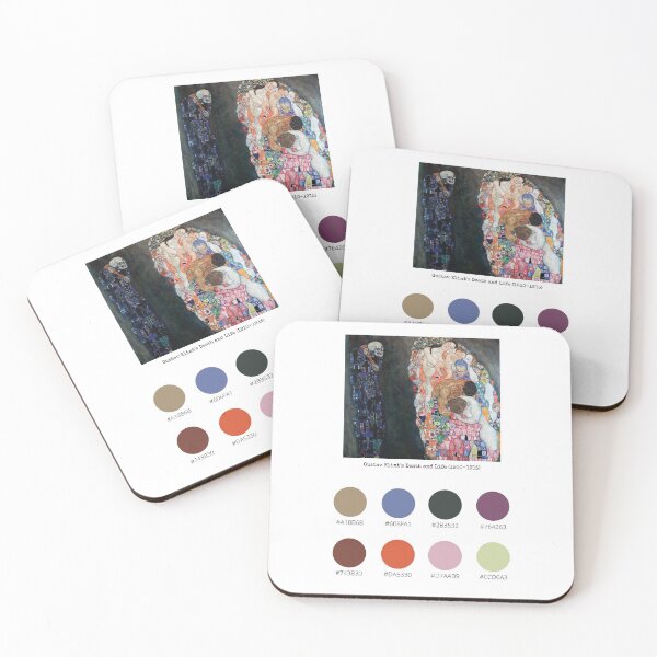 Item preview, Colour Palette of Gustav Klimt's Death and Life (1910-1915) designed and sold by CoffeewithAnh.