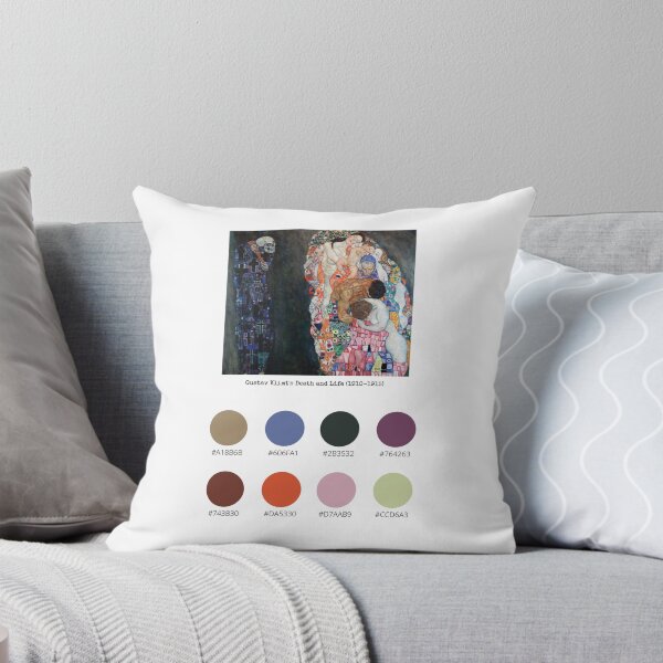 Item preview, Colour Palette of Gustav Klimt's Death and Life (1910-1915) designed and sold by CoffeewithAnh.