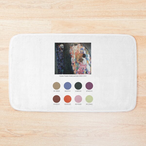 Item preview, Colour Palette of Gustav Klimt's Death and Life (1910-1915) designed and sold by CoffeewithAnh.