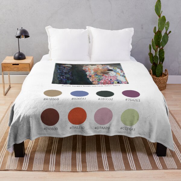 Item preview, Colour Palette of Gustav Klimt's Death and Life (1910-1915) designed and sold by CoffeewithAnh.