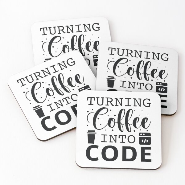 Item preview, Turning Coffee Into Code designed and sold by cherrific.