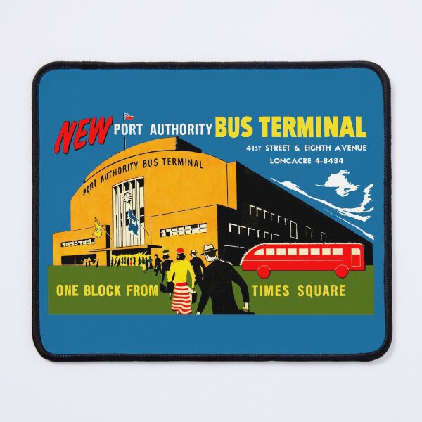Item preview, NEW YORK PORT AUTHORITY BUS TERMINAL - ADVERT designed and sold by ThrowbackAds.