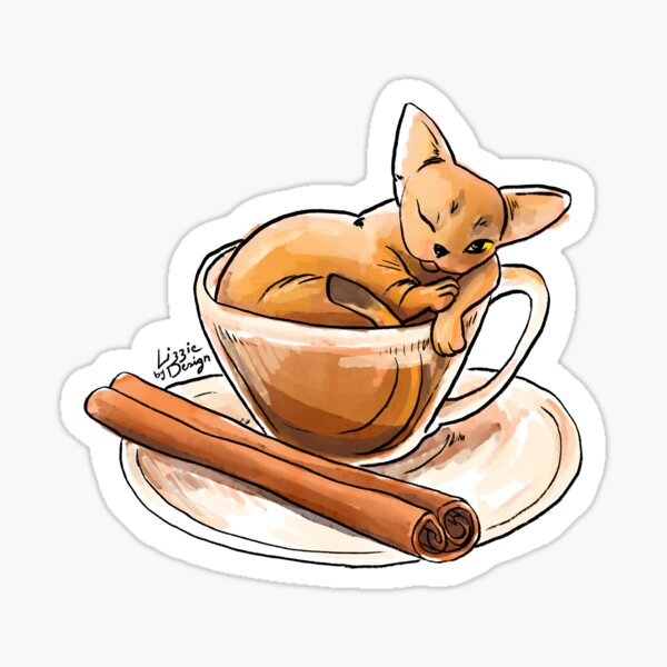 Cinnamon Cat Sticker