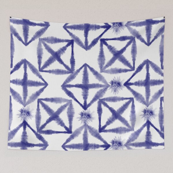Item preview, Blue Tie Dye  Shibori Pattern-Abstract Indigo Tie Dye - Watercolor Colorful Twirl designed and sold by BestUncommonTee.