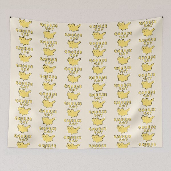 Item preview, Cheese Cat Neko Kawaii Melting Cat Meme Funny Food Logo Art designed and sold by Marinaaa010.