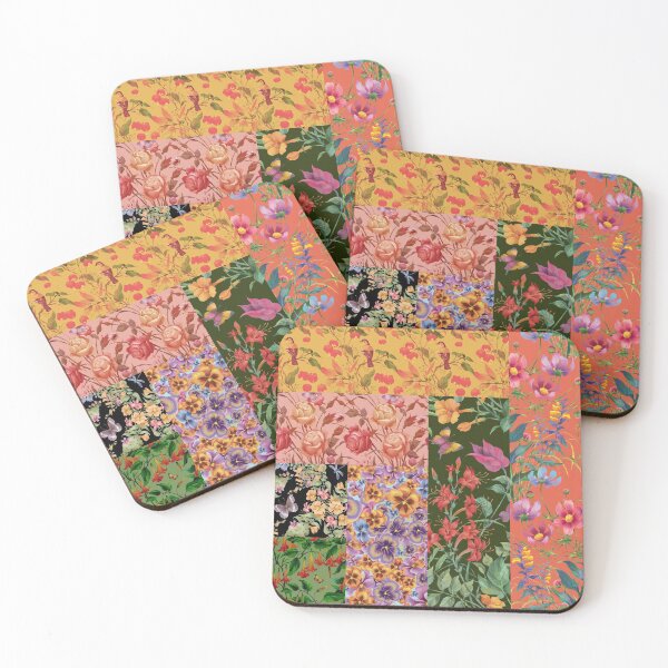 Item preview, Decorative flower patchwork #12 designed and sold by fairytaleprints.