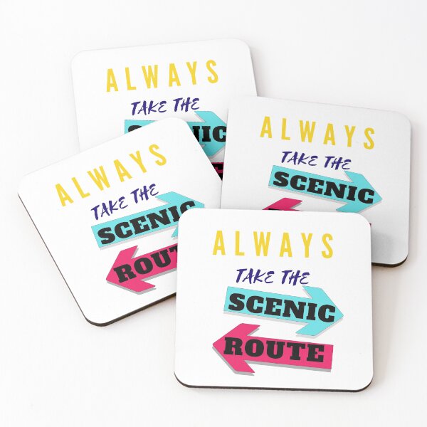 Item preview, Always take the scenic route, retro designed and sold by Coots89.