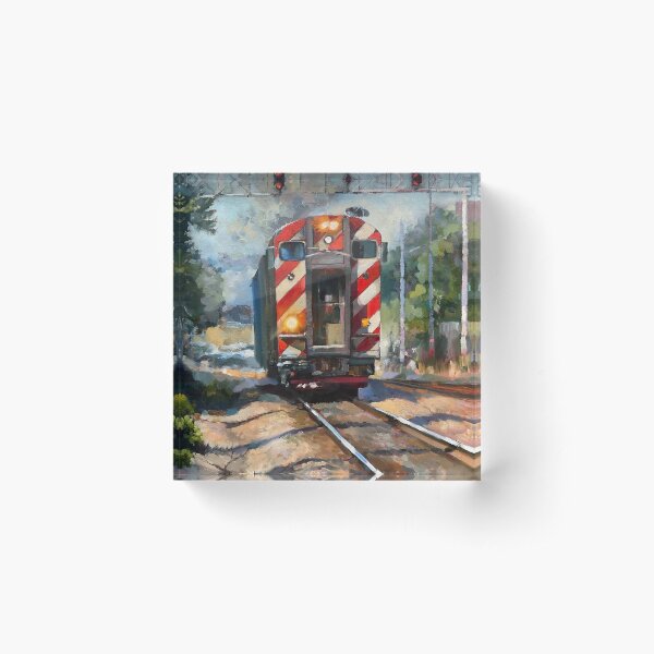 Item preview, The Metra Train  designed and sold by MarySwift-Art.