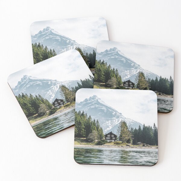 Item preview, Cabin in Switzerland Picturesque Forest designed and sold by JoyforU.