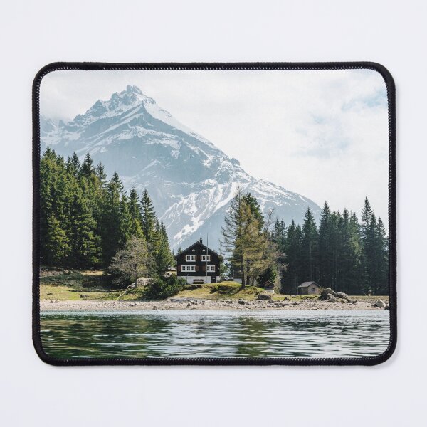 Item preview, Cabin in Switzerland Picturesque Forest designed and sold by JoyforU.