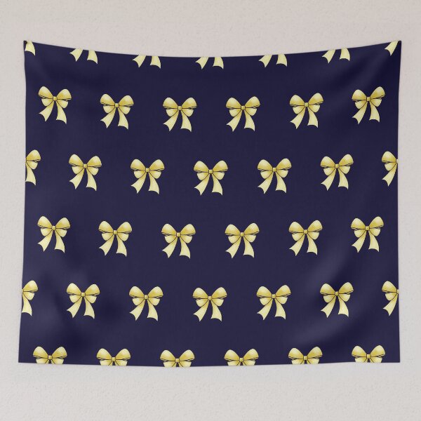Item preview, Yellow bow on a dark purple background  designed and sold by Tanya-GR.