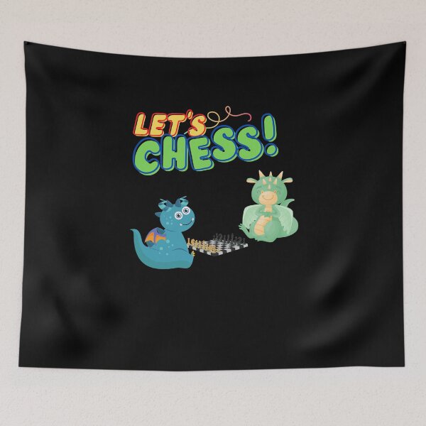 Item preview, Let's Chess ! - Cartoon Dragon Chess Master - Cute Dragon playing game designed and sold by PhatSanthaphan.