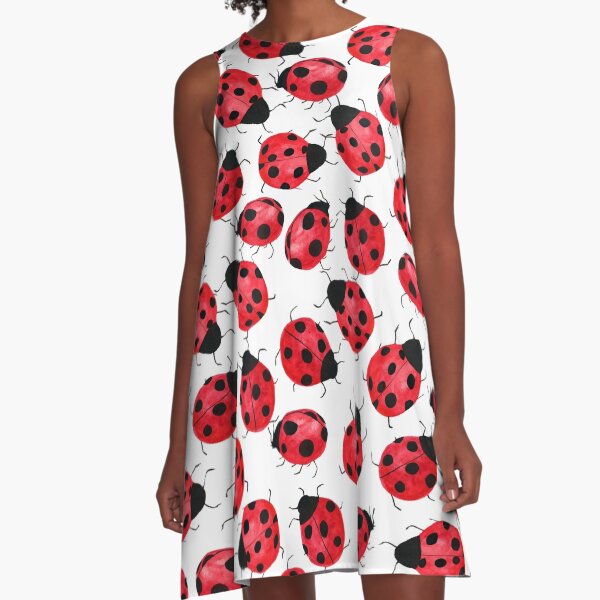 red and white ladybug dress
