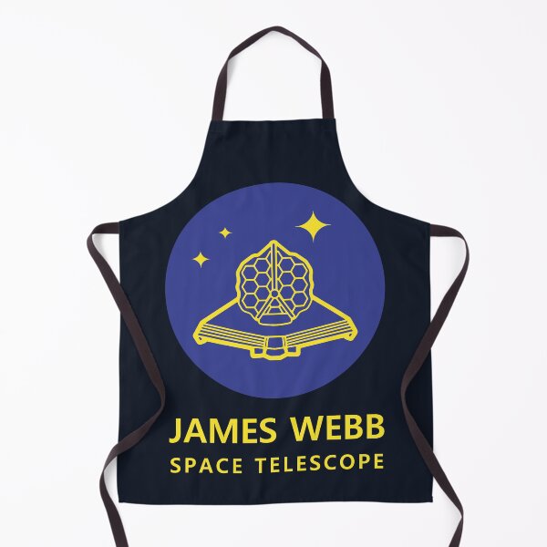 Item preview, JWST space telescope logo text (blue, yellow, yellow) designed and sold by SolidEarthArt.