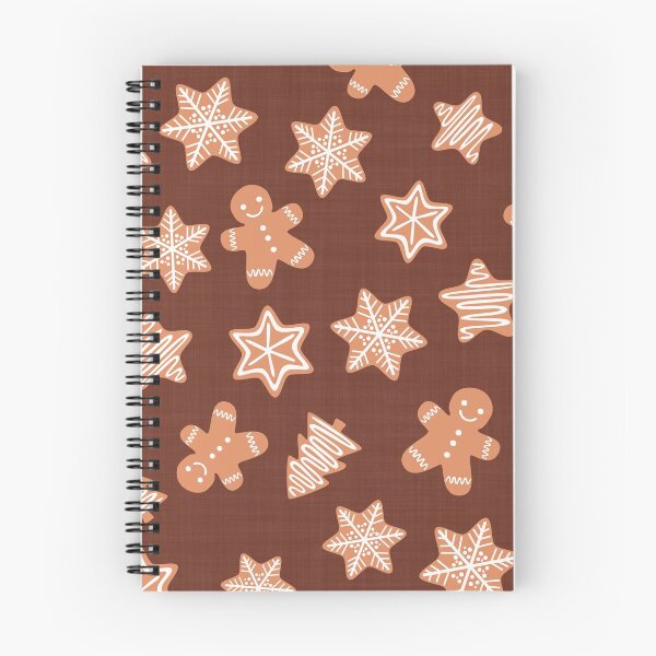Item preview, Christmas Gingerbread Cookies Chocolate Brown Linen Effect designed and sold by cashewdays.