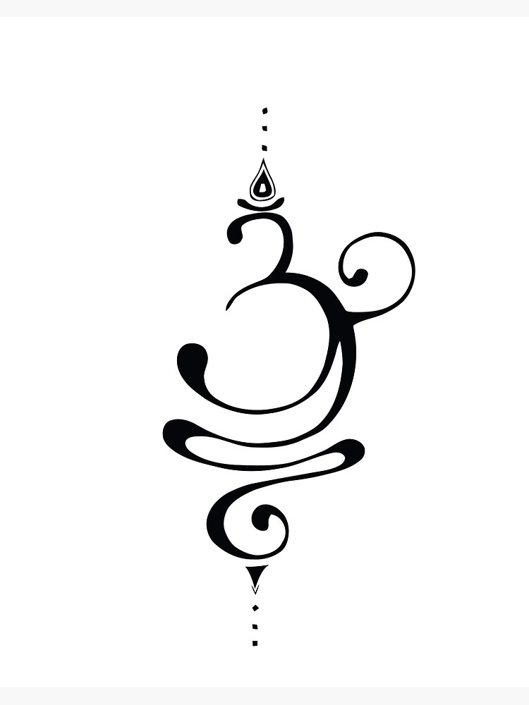 Sanskrit Symbol for Breathe Temporary Tattoo Set of 3  Small Tattoos