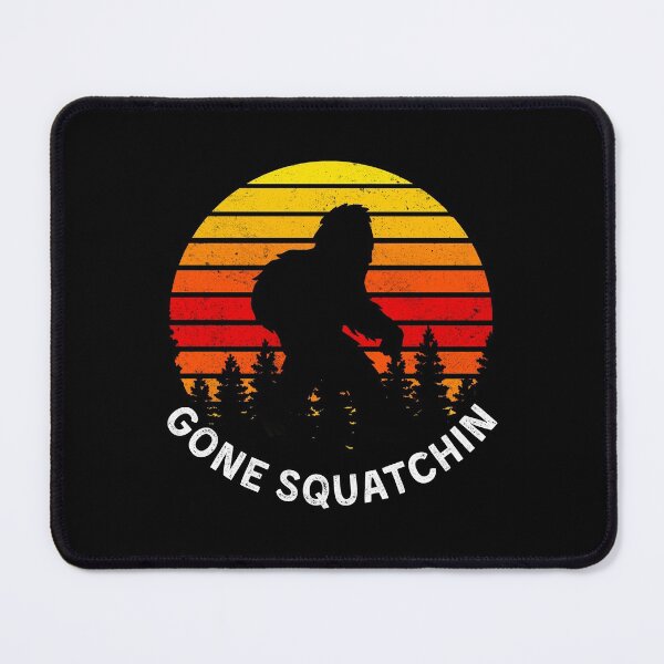 Item preview, Gone Squatchin'! Funny Bigfoot Mountains Retro design T-Shirt designed and sold by DKKShop.