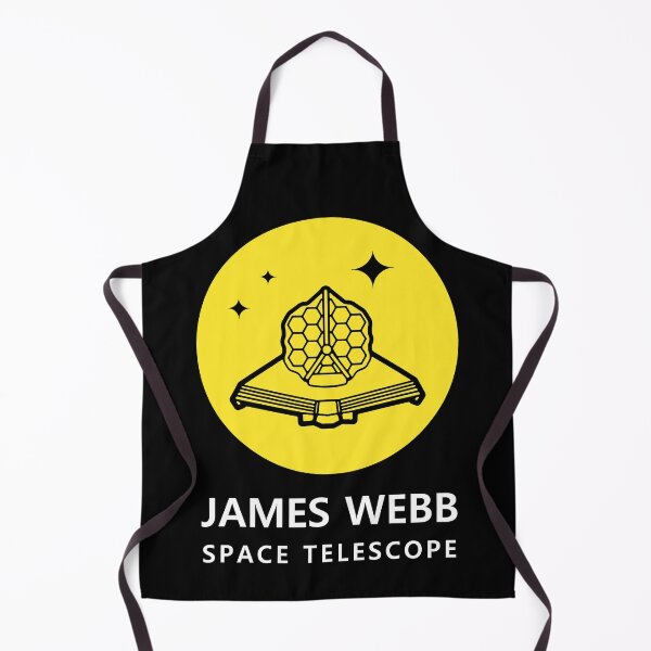 Item preview, JWST space telescope logo text (yellow, black, white) designed and sold by SolidEarthArt.