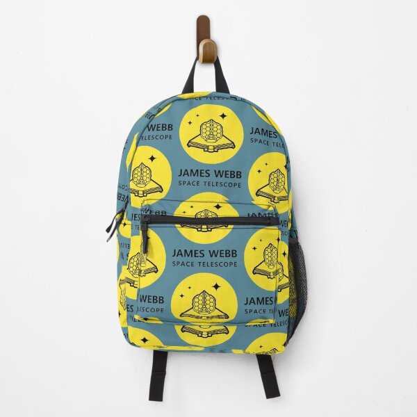 Item preview, JWST space telescope logo text (yellow, black, black) designed and sold by SolidEarthArt.