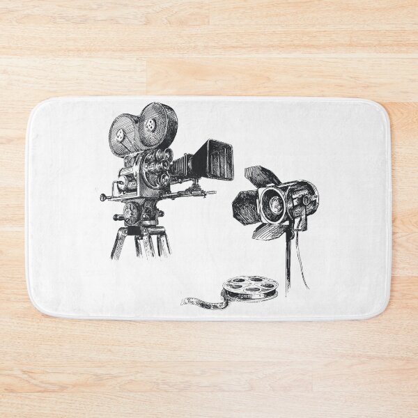 Item preview, Hand drawn sketch movie camera  designed and sold by AhmedXhah.
