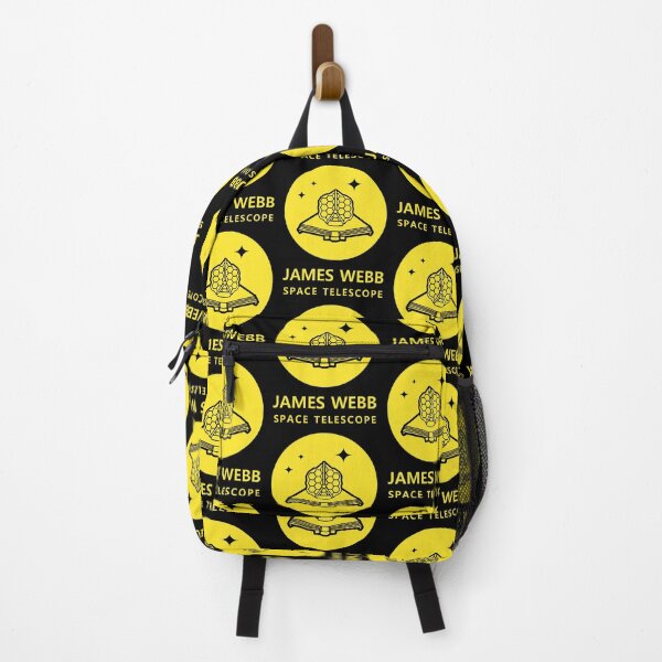 Item preview, JWST space telescope logo text (yellow, black, yellow) designed and sold by SolidEarthArt.