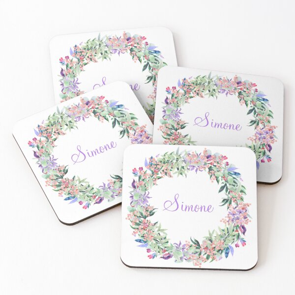 Item preview, Simone personalised Floral Garland Design designed and sold by OByD.