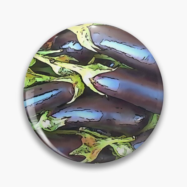 Item preview, Artistic Eggplants Black Outline Art designed and sold by taiche.