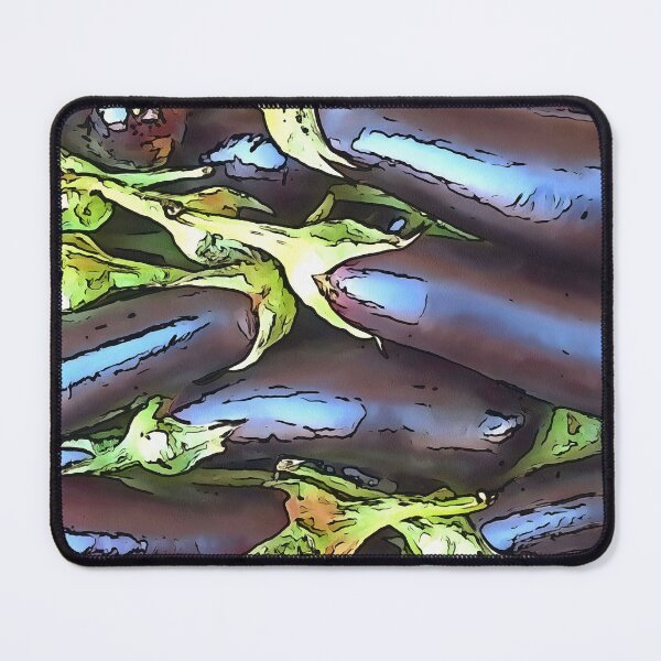 Item preview, Artistic Eggplants Black Outline Art designed and sold by taiche.