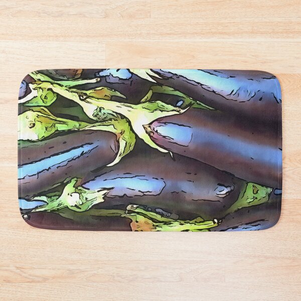 Item preview, Artistic Eggplants Black Outline Art designed and sold by taiche.