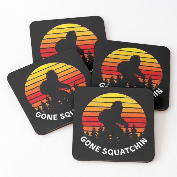 Item preview, Gone Squatchin'! Funny Bigfoot Mountains Retro design T-Shirt designed and sold by DKKShop.