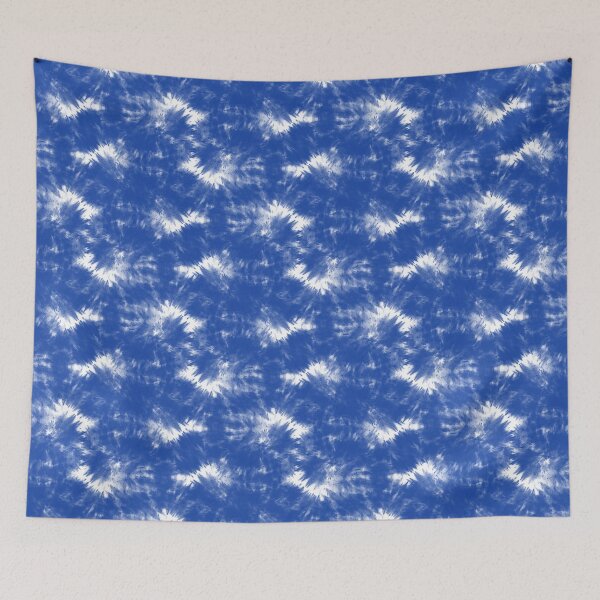 Item preview, Indigo Tie Dye  Shibori Pattern-Abstract Blue Tie Dye - Watercolor Spider Web designed and sold by BestUncommonTee.