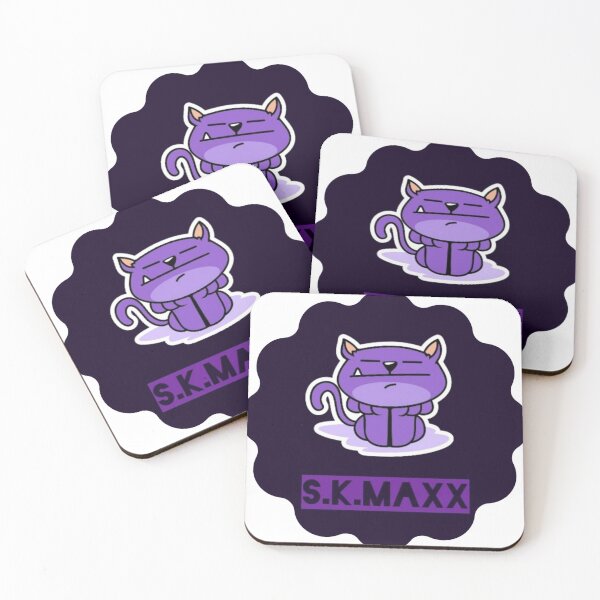 Item preview, Cute cartoon purple cat designed and sold by SKMAXX.