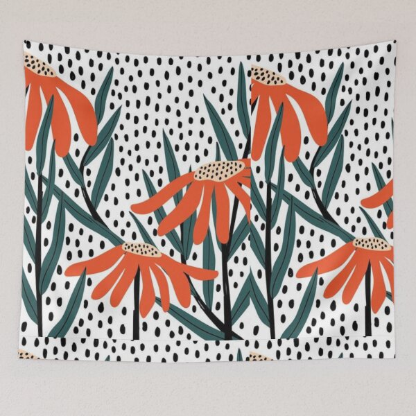 Item preview, floral pattern designed and sold by Thehecticstore.