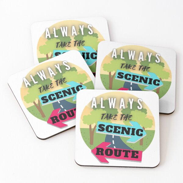 Item preview, Always take the scenic route, retro designed and sold by Coots89.