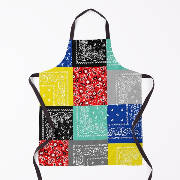Item preview, Bandana paisley patchwork pattern  designed and sold by Freewheeling.