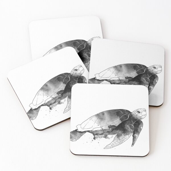 Item preview, turtle black and white designed and sold by koolaazii.