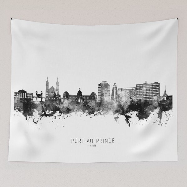 Item preview, Port-au-Prince Haiti Skyline designed and sold by ArtPrints.