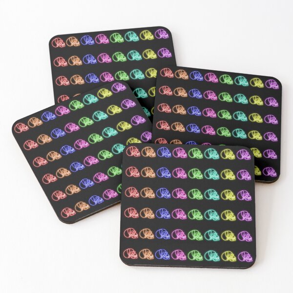 Item preview, Neon Skull Doodles designed and sold by Pear Tree Studio.